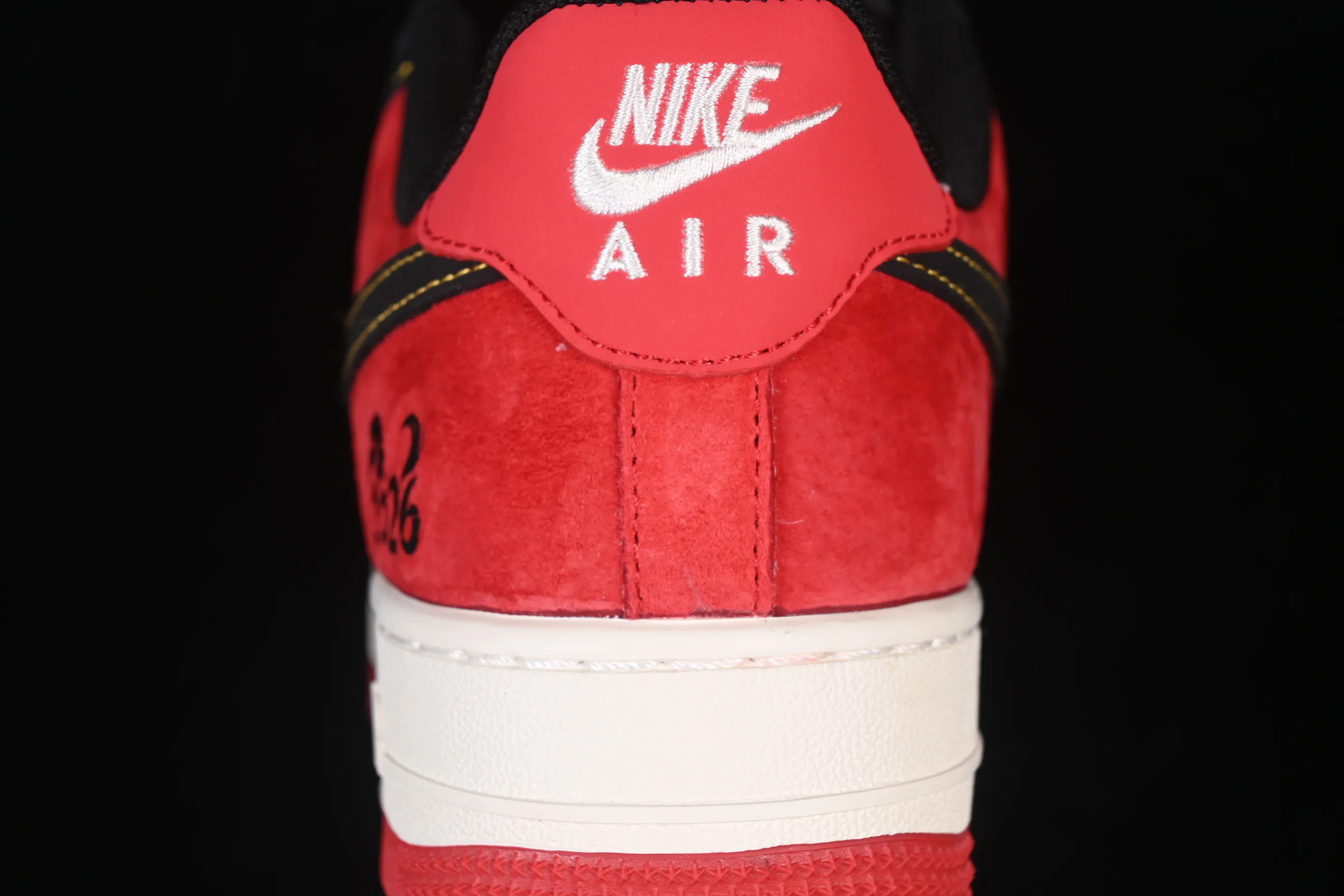 All categories Nk Air Force 1 Air Force series Nk Air Force 1 Low Air Force low-top Nike Air Force 1'07 Low Black, white and red contrast Air Force 1 low-top casual sneakers HT5088-618